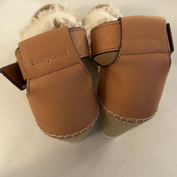 NWOT See by Chloe Glyn Frayed Wedges - Picture 14 of 16